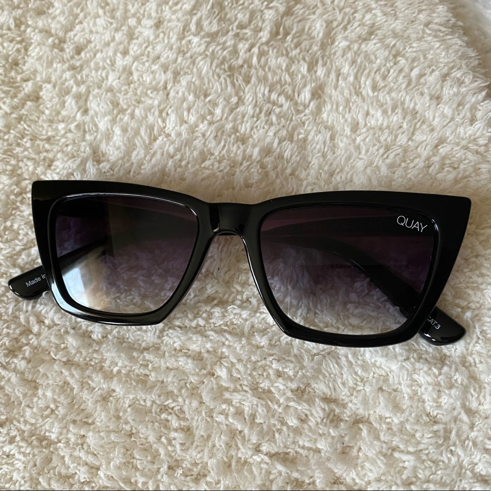 Quay x Desi Perkins fade sunnies, “Don’t @ Me” style